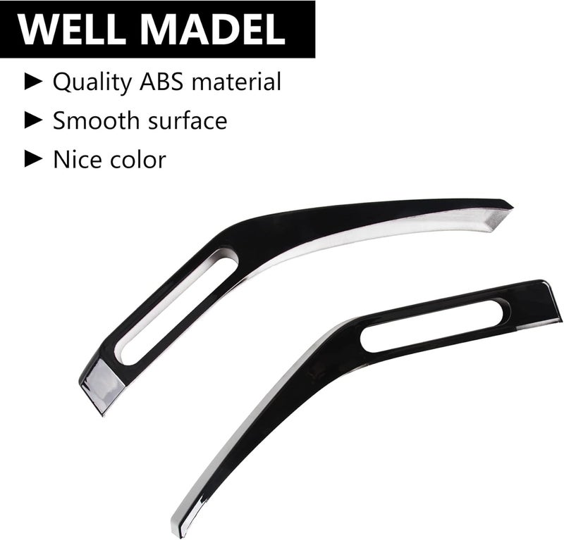 RERPRO Hood Trail Sights Cover Trim for Ford Bronco 2/4 Door 2021 2022 2023 2024 2025 Accessories Engine Hood Hinge Covers Hood Side Release Handle Decoration Stickers Accessory, 1 Pair Black - Image 5